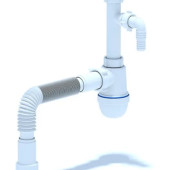 Сифон Ані 1 1/4'*40 з відп. с/м із г/тр 40х40/50 (С1315EU) Сифон Ані 1 1/4'*40 з відп. с/м із г/тр 40х40/50 (С1315EU)