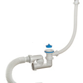 Сифон Ані для ванни 40/50*45 з переливом, з гнучкою трубкою (E056EU)