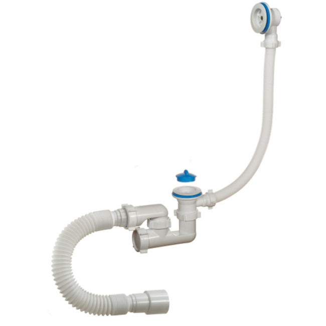 Сифон Ані для ванни 40/50*45 з переливом, з гнучкою трубкою (E056EU)