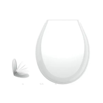 01786 Сидіння для унітазу біле Лілія, з плавнопадаючою функцією Soft/Close
