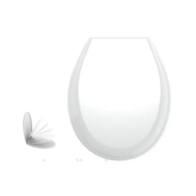 01786 Сидіння для унітазу біле Лілія, з плавнопадаючою функцією Soft/Close