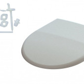 03095 Сидіння для унітазу біле Віола, з пластиковим кріпленням 03095 Сидіння для унітазу біле Віола, з пластиковим кріпленням