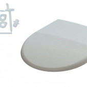 03095М Сидіння для унітазу біле Віола, з нержавіючим кріпленням 03095М Сидіння для унітазу біле Віола, з нержавіючим кріпленням