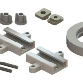 00716 Крепление с прокладкой пластикового бачка к керамическому унитазу