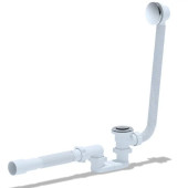 Сифон для ванни клік-клак плоский з випуском та переливом з г/т 375х40х50, сітка (EC055SEU) Сифон для ванни клік-клак плоский з випуском та переливом з г/т 375х40х50, сітка (EC055SEU)