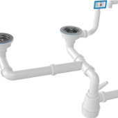 Сифон Ані Грот 3 1/2''*40 (подвійне миття) для кухонних мийок та раковин (A7700EU)