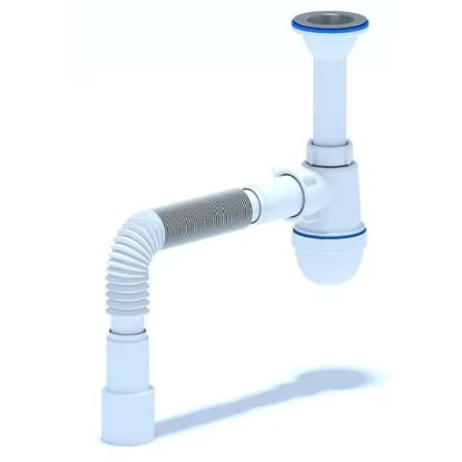 Сифон Ани 1 1/2'*40 с гибкой трубой 40х40/50 (C0115EU)