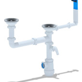 Сифон Ані Грот 3 1/2''*40 (подвійне миття) для кухонних мийок та раковин (A7700SSPEU)