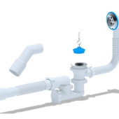 Сифон Ані сантехнічний для ванн регульований з 45*40*50 та 375*40*50 (E256EU)