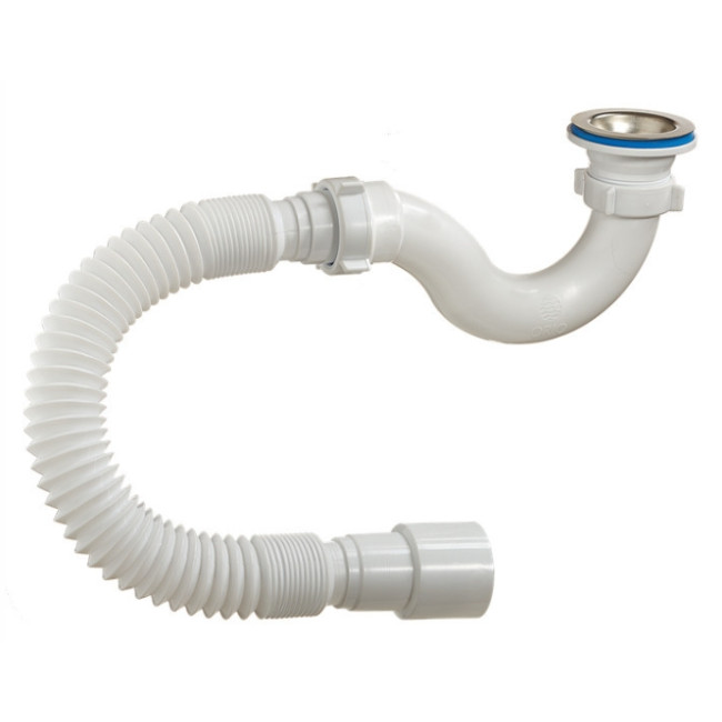 Сифон Ані 1 1/2''*40 для душових піддонів, з гнучкою трубою 40*50 та трубою 45*40 (E216EU)