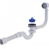 Сифон Ані для ванн та глибоких душових піддонів з випуском та переливом (E156EU) Сифон Ані для ванн та глибоких душових піддонів з випуском та переливом (E156EU)