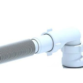 Сифон Ані 1 1/2''*40 для душових піддонів, з гнучкою трубою 40*50 (E016EU)