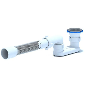 Сифон Ані 1 1/2''*40 для душових піддонів, з гнучкою трубою 40*50 (E016EU)