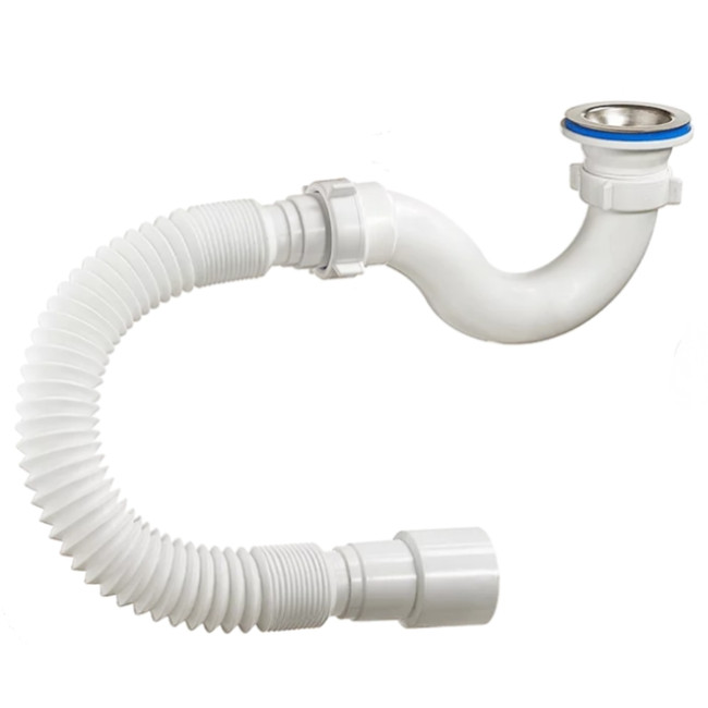 Сифон 1 1/2''*40 для душових піддонів, з гнучкою трубою 375*40*40/50, з трубою 45*40/50 (E116EU) Сифон 1 1/2''*40 для душових піддонів, з гнучкою трубою 375*40*40/50, з трубою 45*40/50 (E116EU)