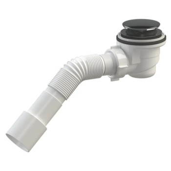 Сифон сантехнічний для душових піддонів 1 1/2'*50/60, клік-клак, хром (E410CLSEU)