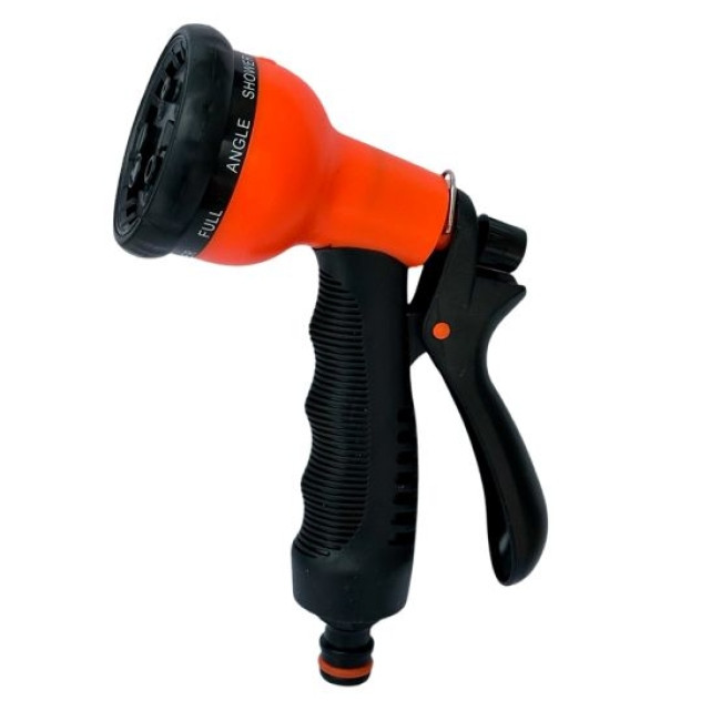 UKR-010 Пістолет поливальний пластик 8-ми позиційний UKR-010 Пістолет поливальний пластик 8-ми позиційний