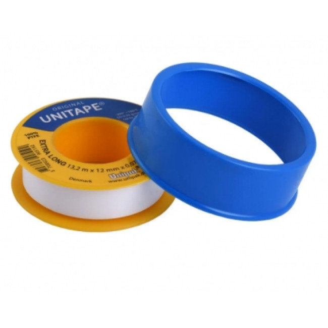 Лента ФУМ Unitape 12х12х0,075+10%плотн.0,35г/см3(катушка) Лента ФУМ Unitape 12х12х0,075+10%плотн.0,35г/см3(катушка)