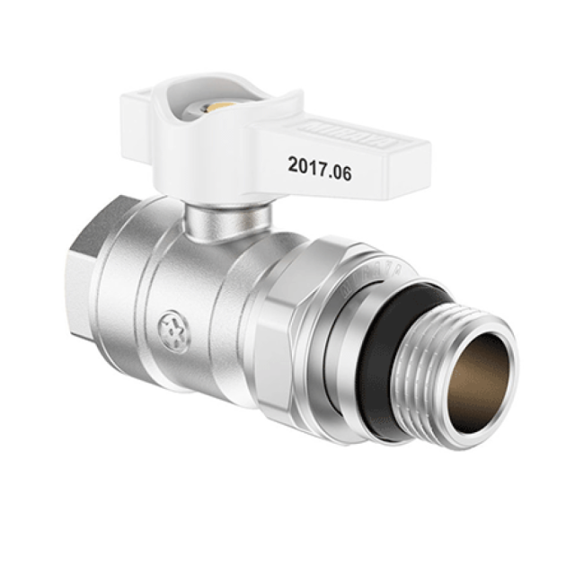 Кран-американка білий MIRAYA PN40 15 1/2'