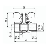 Кран кульовий FN11 ZEGOR