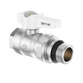 Кран-американка  білий  MIRAYA PN40 15 1/2'