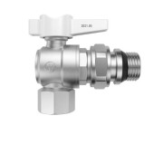 Кран-американка кутовий  білий MIRAYA PN40 20 3/4'