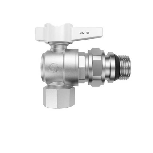 Кран-американка кутовий  білий MIRAYA PN40 20 3/4'